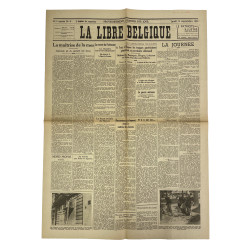 Newspaper, Belgian, La Libre Belgique, September 14, 1944