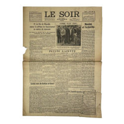 Journal belge, Le Soir, 7 juin 1945