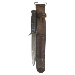 Knife, Trench, USM3, IMPERIAL, on Guard, with Scabbard, USM6, MILSCO 1943