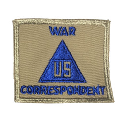 Insigne, War Correspondent, correspondant de guerre