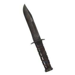 Couteau de combat, MK 2, KA-BAR, OLEAN, N.Y., US Navy, avec fourreau en cuir, BOYT -43-