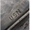 Knife, Fighting, MK 2, KA-BAR, OLEAN, N.Y., US Navy, with Leather Scabbard, BOYT -43- Knife, Fighting, MK 2, KA-BAR, OLEAN, N.Y., US Navy, with Leather Scabbard, BOYT -43-
