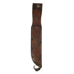 Couteau de combat, MK 2, KA-BAR, OLEAN, N.Y., US Navy, avec fourreau en cuir, BOYT -43-