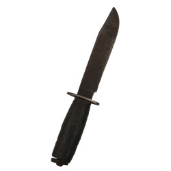 Knife, Fighting, Kinfolks, with Theater-made Scabbard, COX George Kuczma, US Navy, Seabees, Guadalcanal