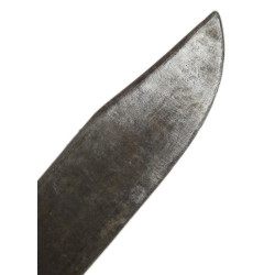 Knife, Fighting, Kinfolks, with Theater-made Scabbard, COX George Kuczma, US Navy, Seabees, Guadalcanal