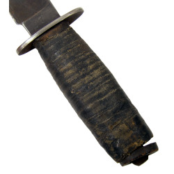 Knife, Fighting, Kinfolks, with Theater-made Scabbard, COX George Kuczma, US Navy, Seabees, Guadalcanal
