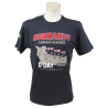 T-shirt, D-Day map, navy blue