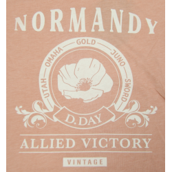 T-shirt rose, femme, Poppy, Normandie