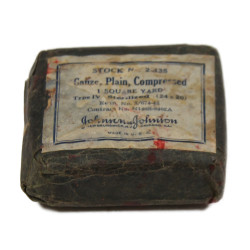 Gauze, Plain, Compressed, Johnson & Johnson, Stock No. 2-435