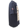 T-shirt, para, marine