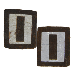 Rank Insignias, Captain, Pair, on Leather