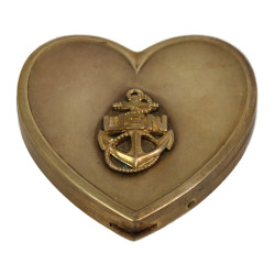 Compact, Powder, Brass, US Navy