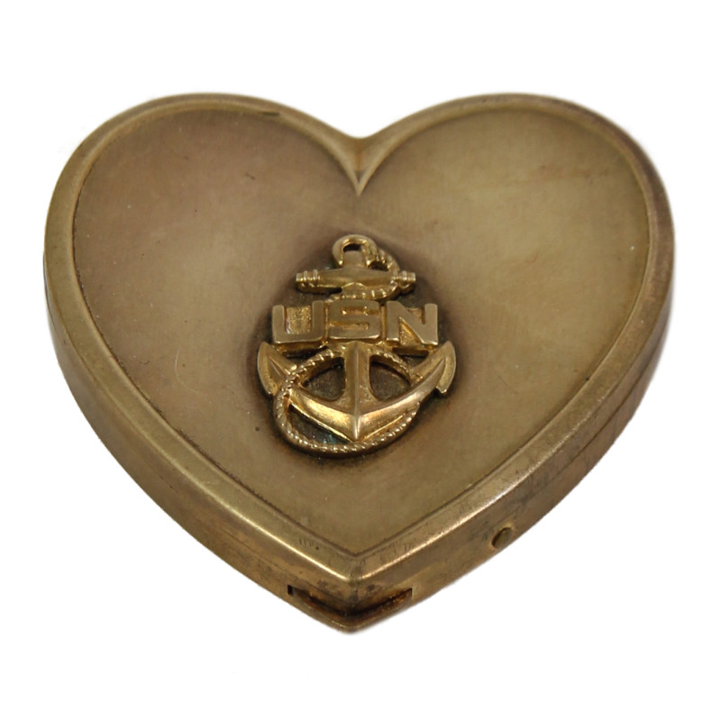 Compact, Powder, Brass, US Navy