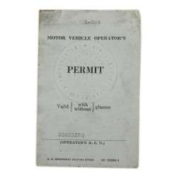 Grouping, Sgt. Cedric Coffey, permis de conduire et plaques d'identité