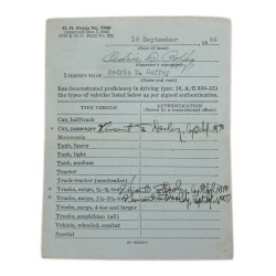 Grouping, Sgt. Cedric Coffey, Motor Vehicle Operator's Permit and Dog Tags