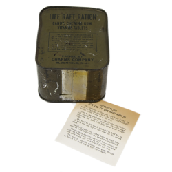 Can, Ration, Life Raft, Charms Co., 1944