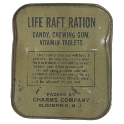 Can, Ration, Life Raft, Charms Co., 1944