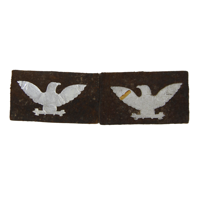 Rank Insignias, Captain, Pair, on Leather
