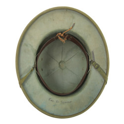 Casque tropical, US Navy, International Hat Co., 1943, Lieutenant, nominatif
