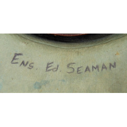 Casque tropical, US Navy, International Hat Co., 1943, Lieutenant, nominatif