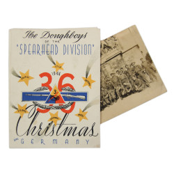 Card, Season's Greetings, 1944, 3rd Armored Division, Christmas in Germany