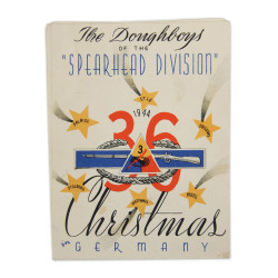 Card, Season's Greetings, 1944, 3rd Armored Division, Christmas in Germany