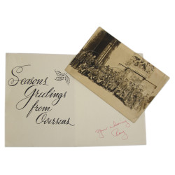 Card, Season's Greetings, 1944, 3rd Armored Division, Christmas in Germany
