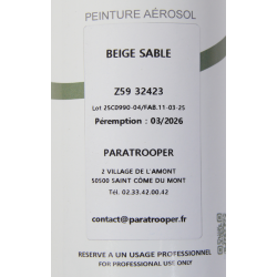 Peinture allemande, sable, en bombe