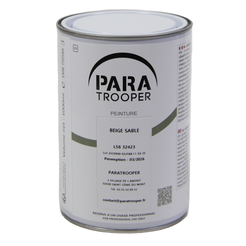 Peinture allemande, beige sable, Dunkelgelb, en pot