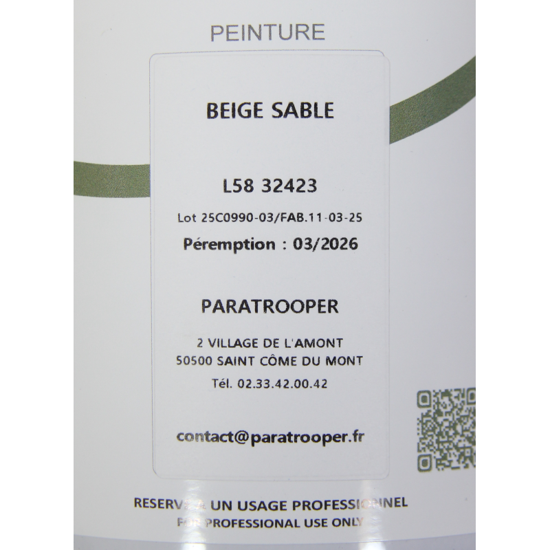 Peinture allemande, beige sable, Dunkelgelb, en pot