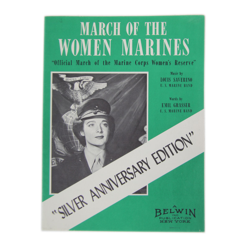 Partition, March of the Women Marines, Silver Anniversary Edition Partition, March of the Women Marines, Silver Anniversary Edition