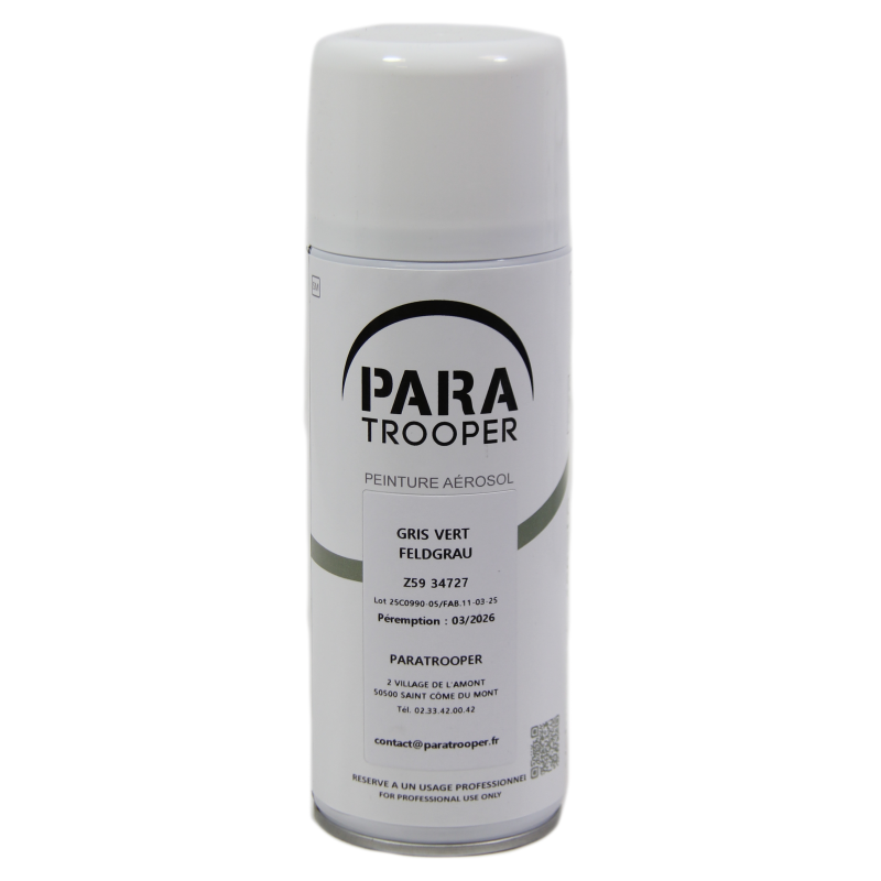 Peinture allemande, vert Feldgrau, en bombe