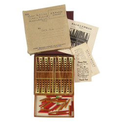 Pocket Game, Backgammon, WM. F. DRUEKE & SONS, Complete