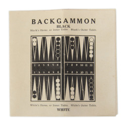 Pocket Game, Backgammon, WM. F. DRUEKE & SONS, Complete