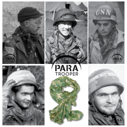 Foulard camouflé, parachute, US Army
