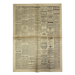 Journal belge, La Libre Belgique, 15 septembre 1944