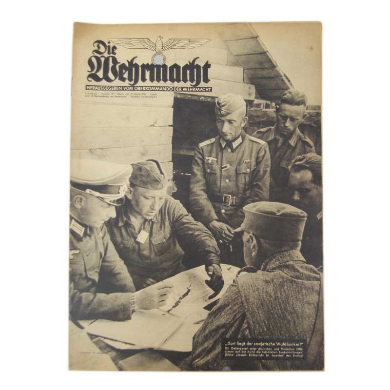 Magazine, DIE WEHRMACHT, August 27, 1941 Magazine, DIE WEHRMACHT, August 27, 1941