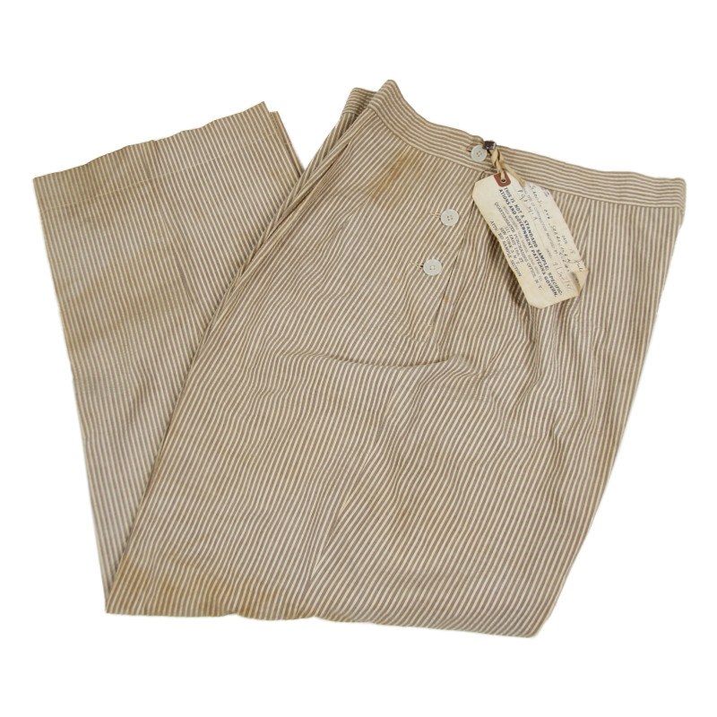 Pantalon Seersucker, US Army Nurse Corps, Taille 42, QM Sample