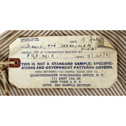 Pantalon Seersucker, US Army Nurse Corps, Taille 42, QM Sample
