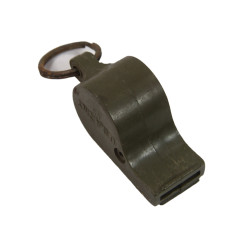 Whistle, Plastic, OD, US Army, L.P. 1943