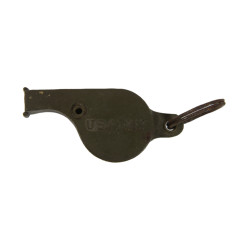 Whistle, Plastic, OD, US Army, L.P. 1943