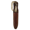 Knife, Fighting, Theater-Made, Plexiglas, with Leather Scabbard