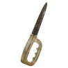 Knife, Fighting, Theater-Made, Plexiglas, with Leather Scabbard