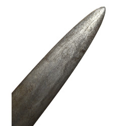 Knife, Fighting, Theater-Made, Plexiglas, with Leather Scabbard