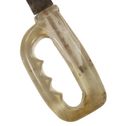 Knife, Fighting, Theater-Made, Plexiglas, with Leather Scabbard