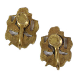 Boucles d'oreilles, Sweetheart, US Navy, Sterling