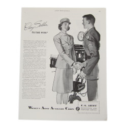 Page, Magazine, Women's Army Auxiliary Corps, Ladies' Home Journal, May 1943