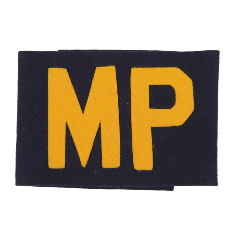 Armband, Military Police, US Army, Yellow Letters, Mint
