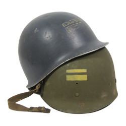Casque M1, pattes fixes, liner FIRESTONE, US Navy, Lieutenant (J.G.)