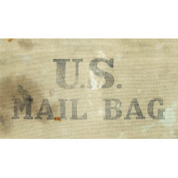 Bag, Mail, Canvas and Leather, US Army, J.Q.M.D. 1943